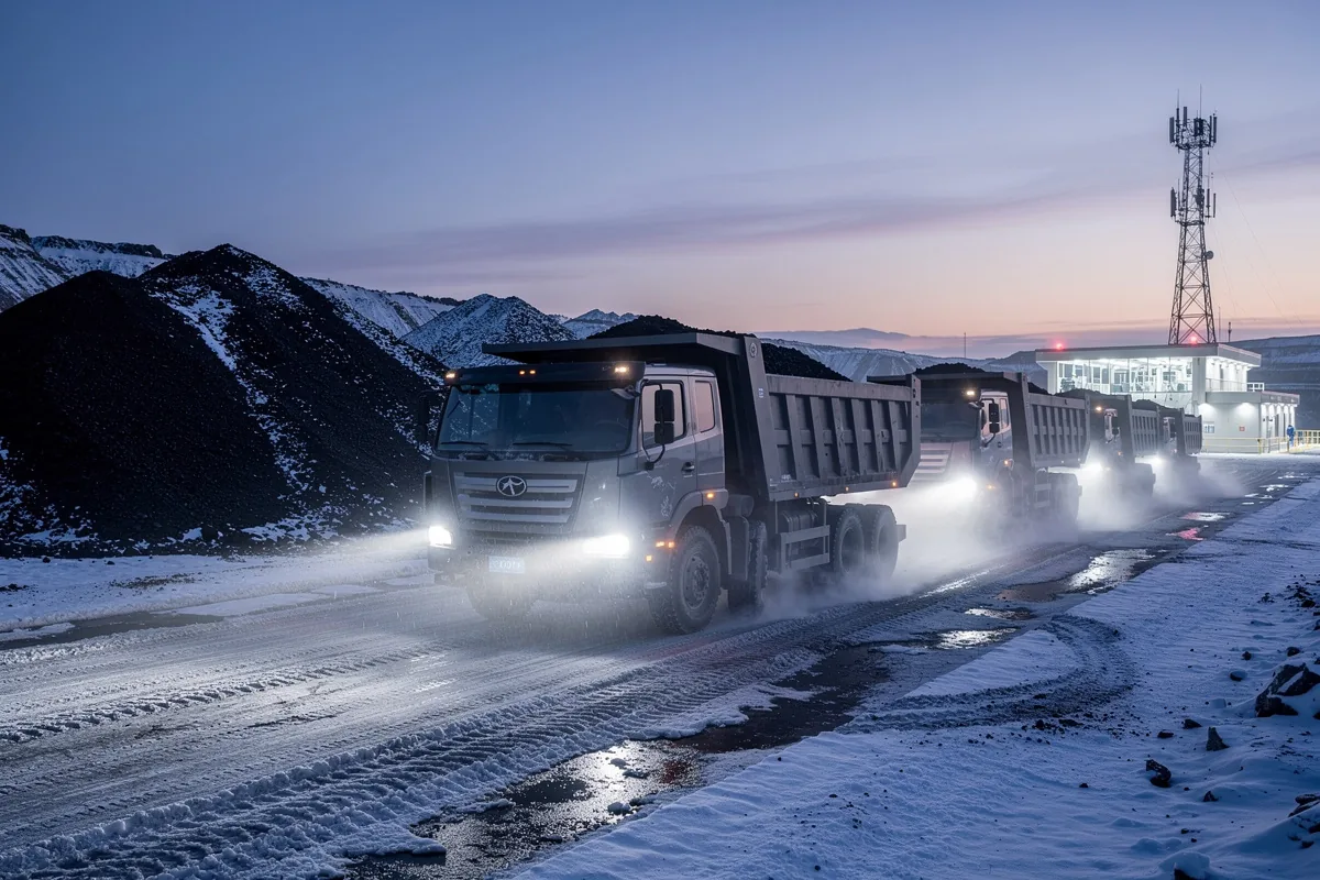 A 50 km/h e a -37 &deg;C: i camion elettrici autonomi che lavorano 24 ore su 24 in una miniera della Mongolia Interna