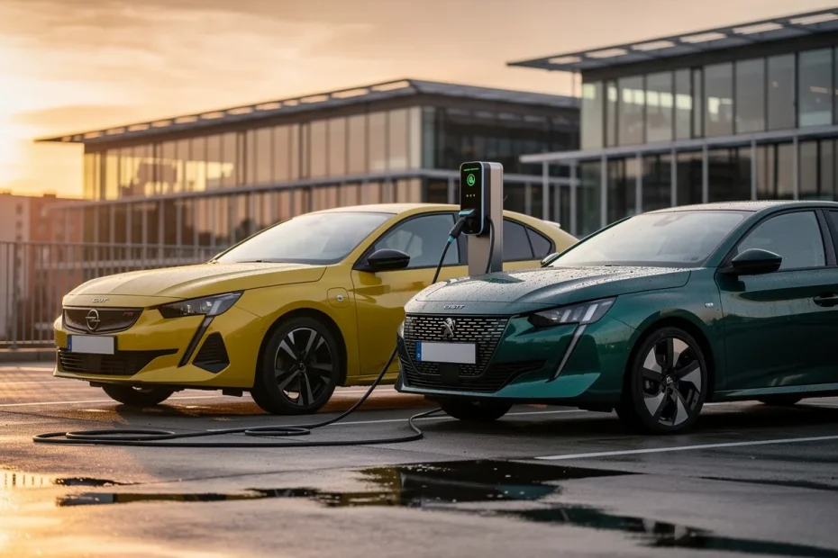 Comparativa Opel Astra Electric vs Peugeot e-308: stessa piattaforma, sensazioni diverse