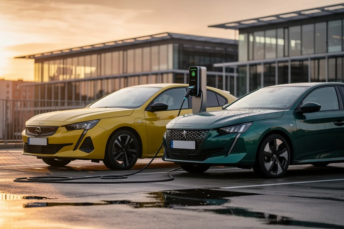 Comparativa Opel Astra Electric vs Peugeot e-308: stessa piattaforma, sensazioni diverse