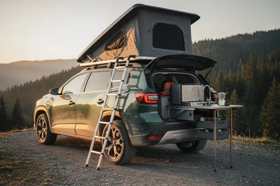 Dacia Bigster camper: tenda da tetto, letto e cucina in 33.000 euro