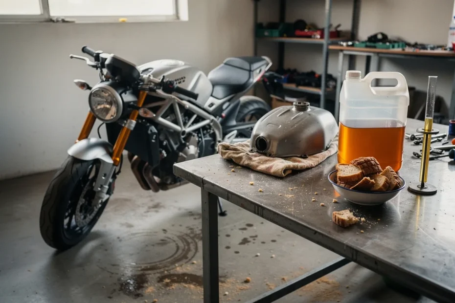 Pane secco nella benzina della moto: la ricerca italiana che promette meno emissioni senza perdere prestazioni