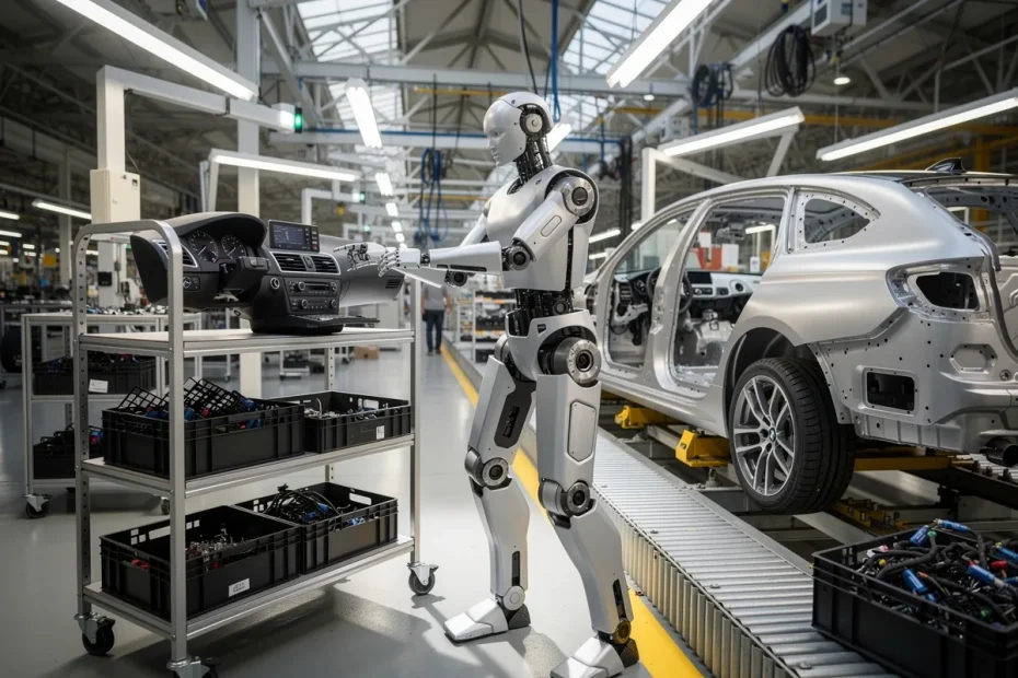 BMW introdurrà robot umanoidi con IA nelle linee di produzione
