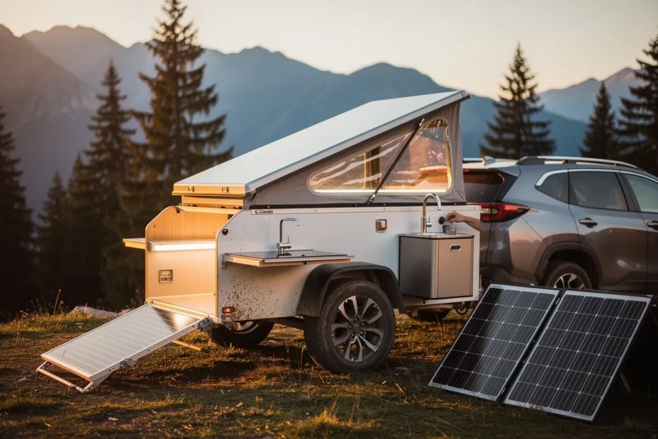 Honda Base Station Prototype: il nuovo concetto di camping con rimorchio modulare