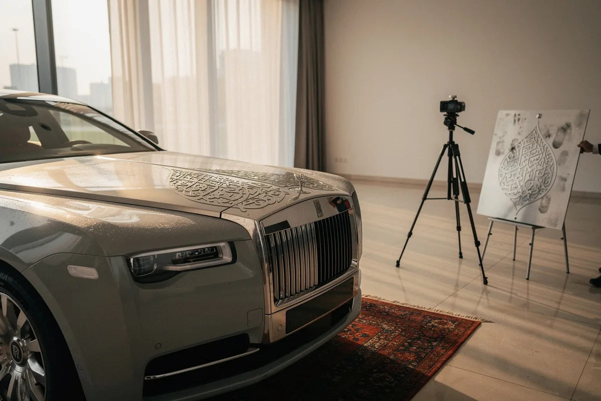 Rolls-Royce Phantom Arabesque: cinque anni di laser per incidere mille anni di storia